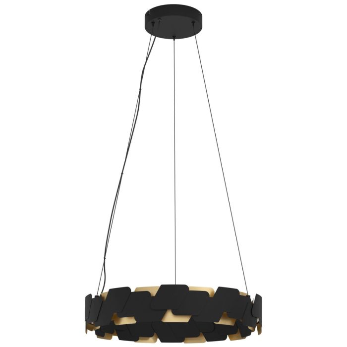 ALTAGRACIA PENDANT LIGHT 70W LED BLK/GLD  390031