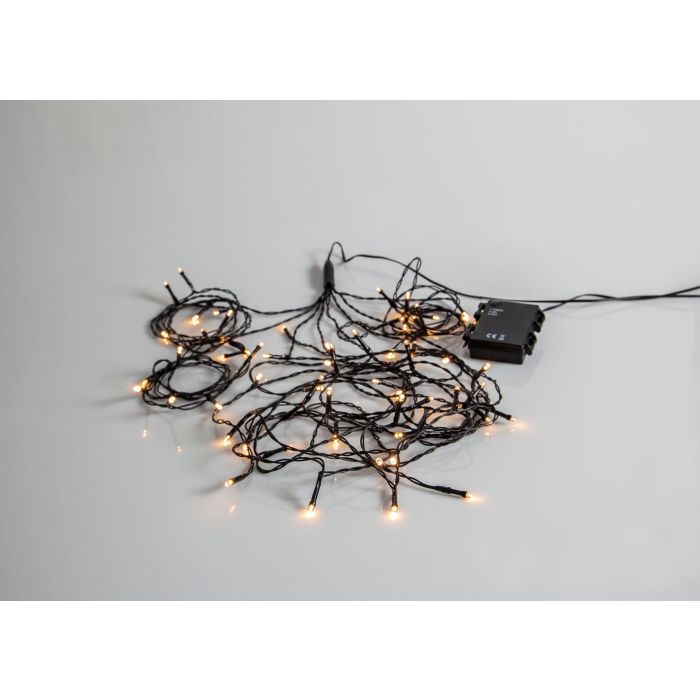 XMAS AKKU X64 LED WARM WHT 2.7M BOUQUET  411434