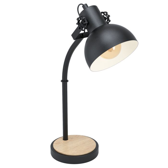 Lubenham Industrial Adjustable Desk Lamp Black 43165N