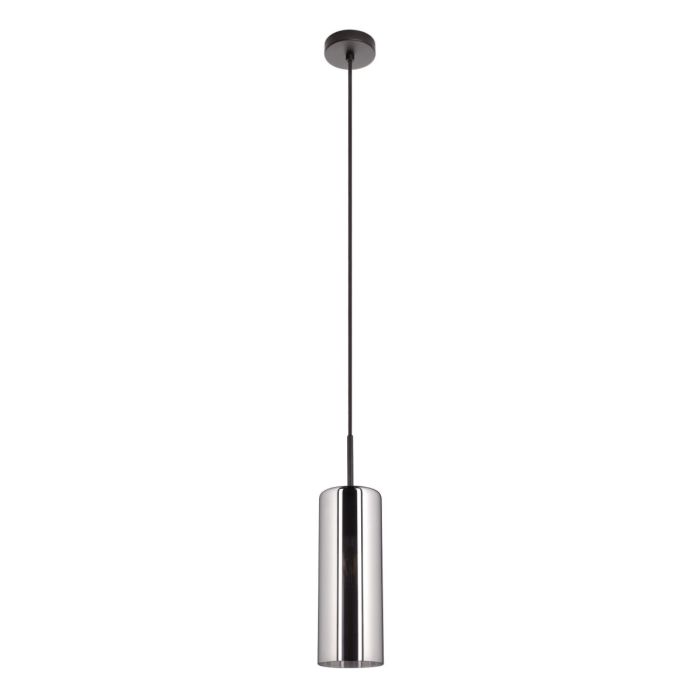 Selvino 1 Light Pendant 15W E27 Black Transperent  205159N