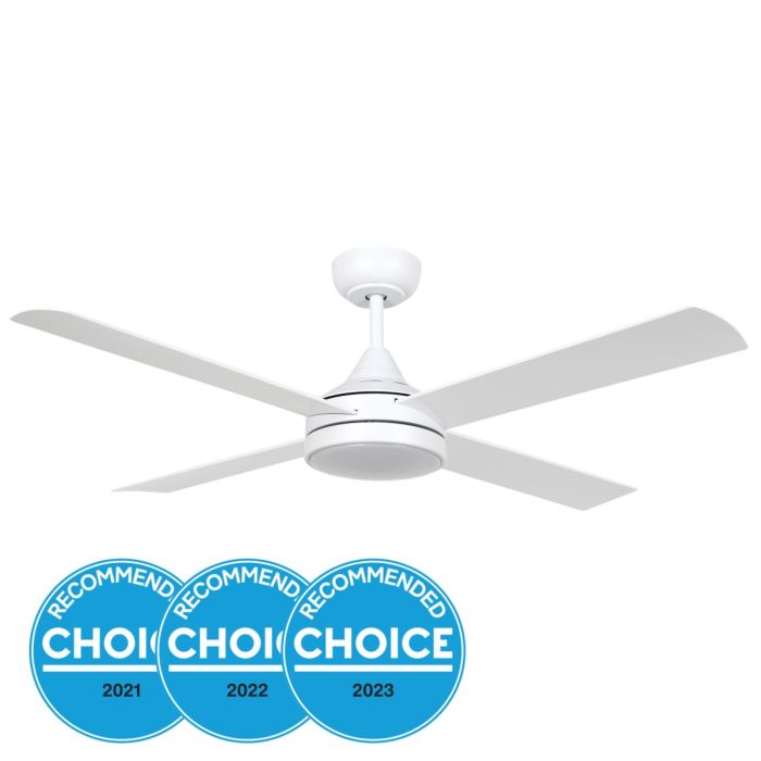 STRADBROKE 48 DC ceiling fan with LED Tri-Colour White 20491601