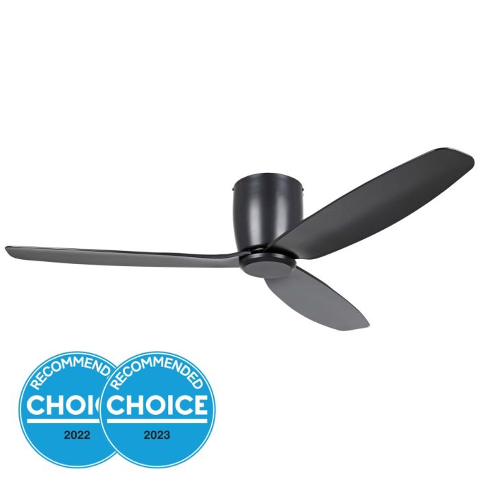 Seacliff 52" Dimmable DC Ceiling Fan Matt Black 20523502