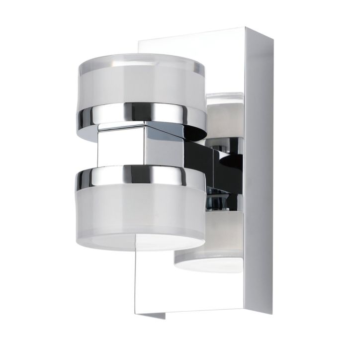 Romendo 2 10W LED 2 Light Vanity Up/Down Wall Light Chrome / Tri-Colour 205046