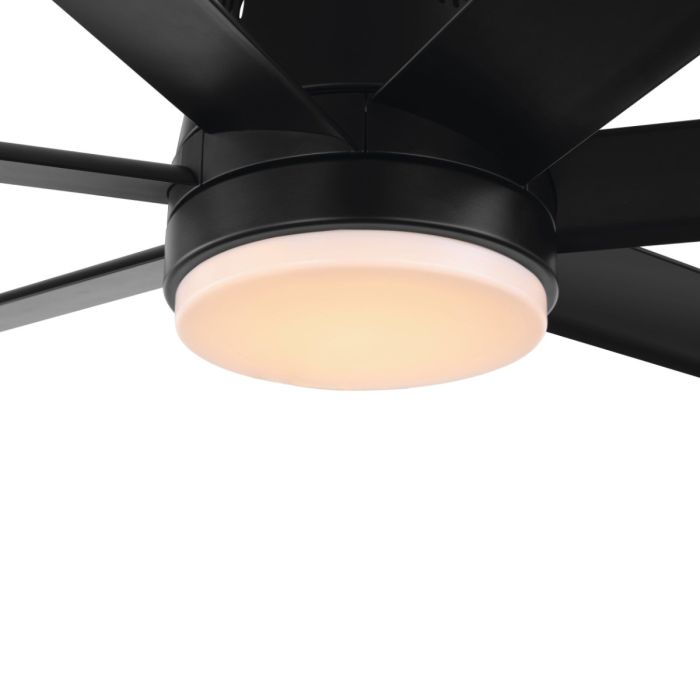 TOURBILLION CEILING FAN TRI-COLOUR LED LIGHT ACCESSORIES BLACK 205563