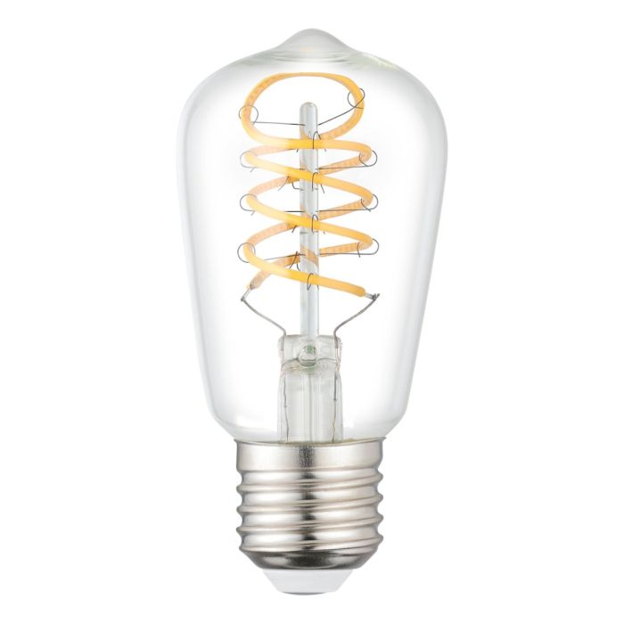 7.3W E27 2700K NON-DIM LED ST48 CLR SPIRAL FIL 110307