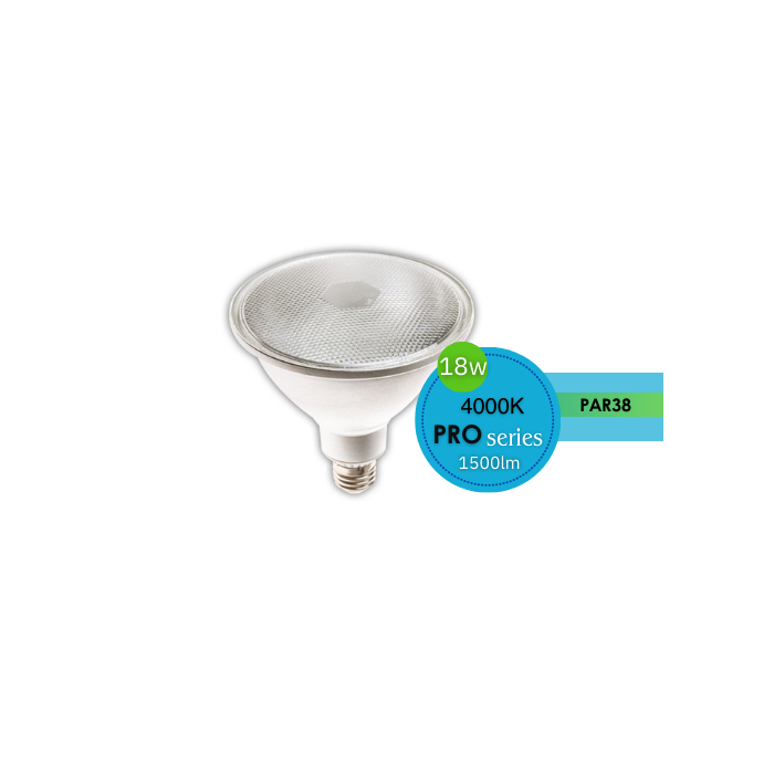 PAR38 LED 240V 18W ES 4000K LUS20820