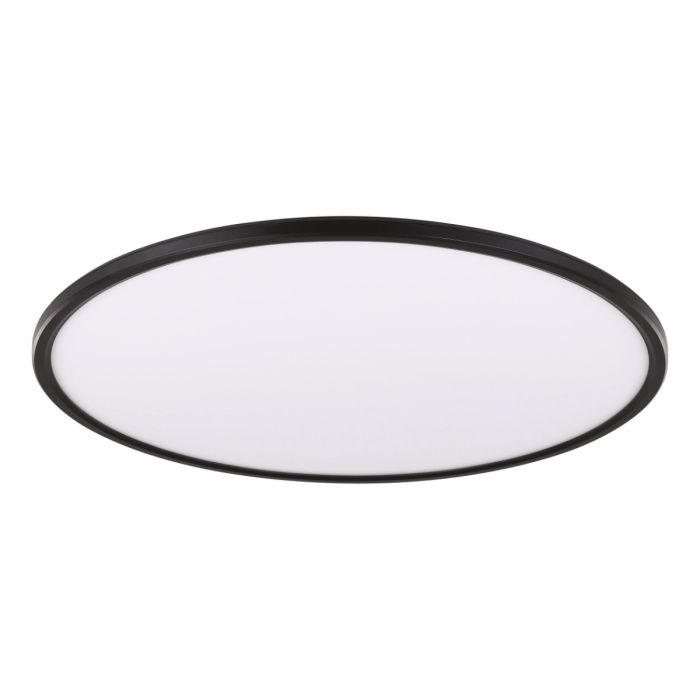 Romeo 48W LED 480mm Super Slimline Dimmable Oyster Black/ Tri-Colour 206355