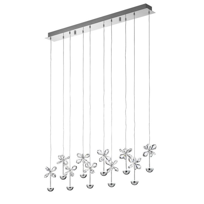 Pianopoli 25W LED Pendant Chrome / Warm White - 93663