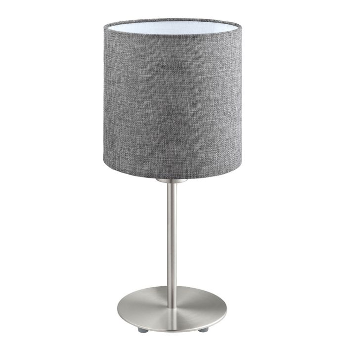 Pasteri Table Lamp Satin Nickel / Grey - 96376N