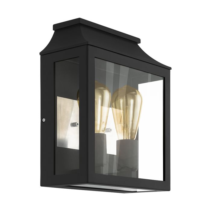 Soncino 2 Light Exterior Wall Light Black - 97294