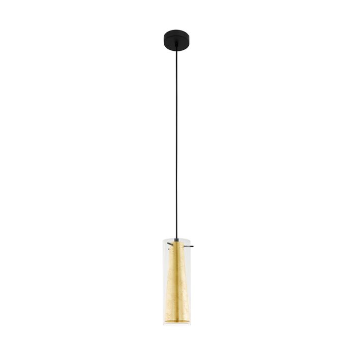 Pinto Gold 1 Light Pendant Clear / Gold - 97651