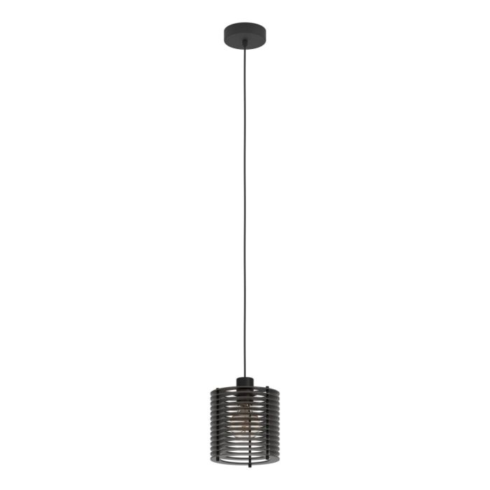 Segovia 1 Light Pendant 4OW E27 Black  206049