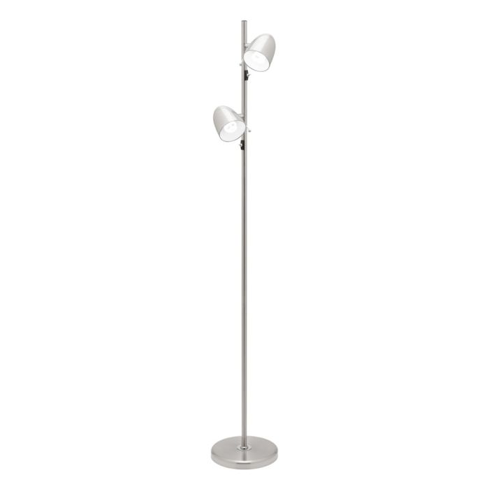 Sara 2 Light Floor Lamp - COLOUR - BRUSHED CHROME