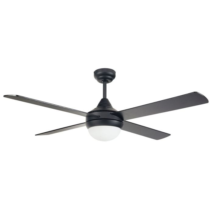 Azure 48" 18W LED Dimmable AC Ceiling Fan Matt Black / Tri-Colour - A2329	