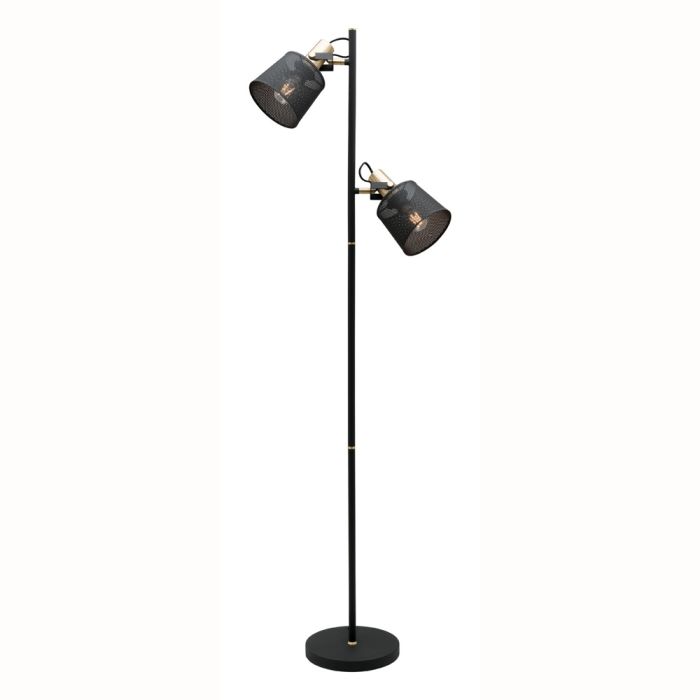 ARIZONA 2 LIGHT FLOOR LAMP (A38522) SAND BLACK MERCATOR LIGHTING