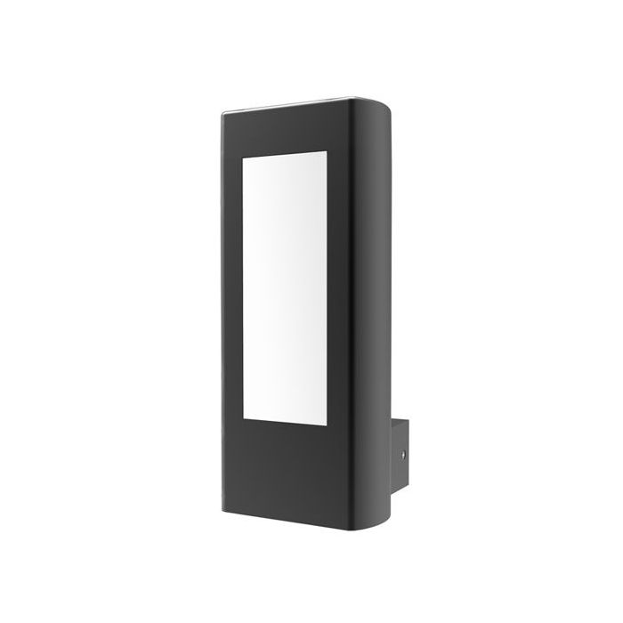 AMUN Exterior LED Matt Black Rectangular Surface Mounted Wall Light IP54- AMUN1 