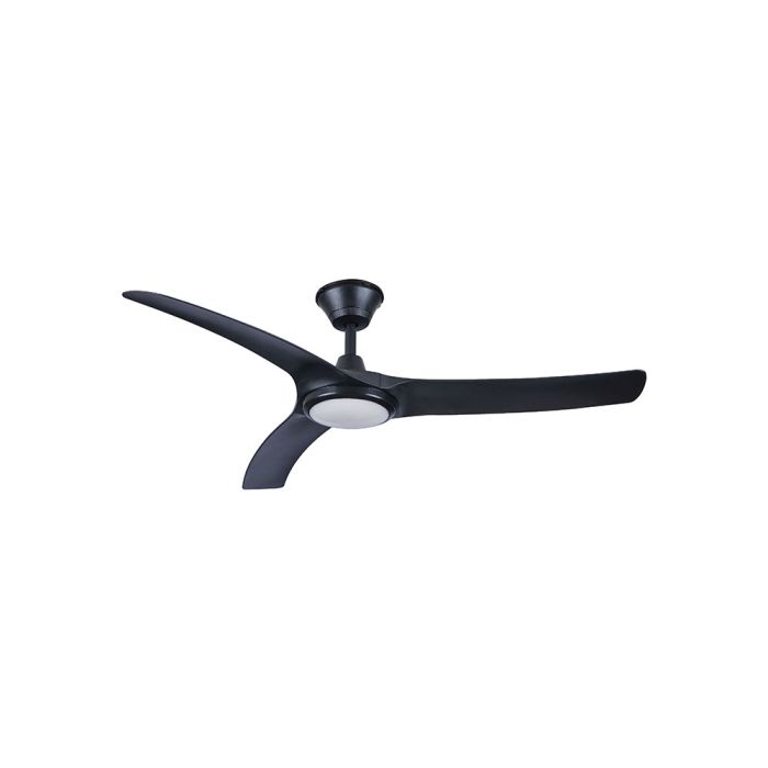 Aqua 52" IP66 DC Ceiling Fan with 18W Dimmable CCT LED / Matt Black - AIPL668