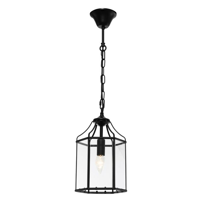 Arcadia Black One Light Pendant Light