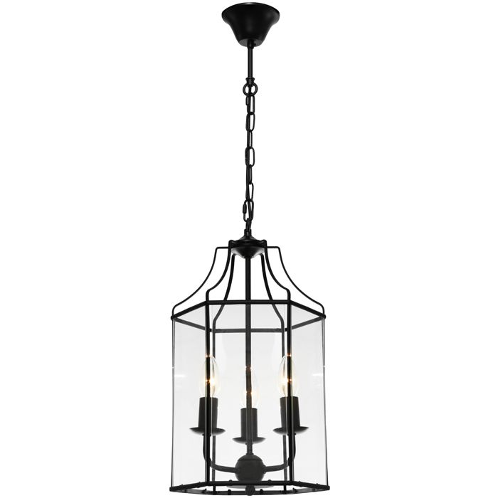 Cougar Lighting Arcadia 3lt Pendant - ARCA3PBLK