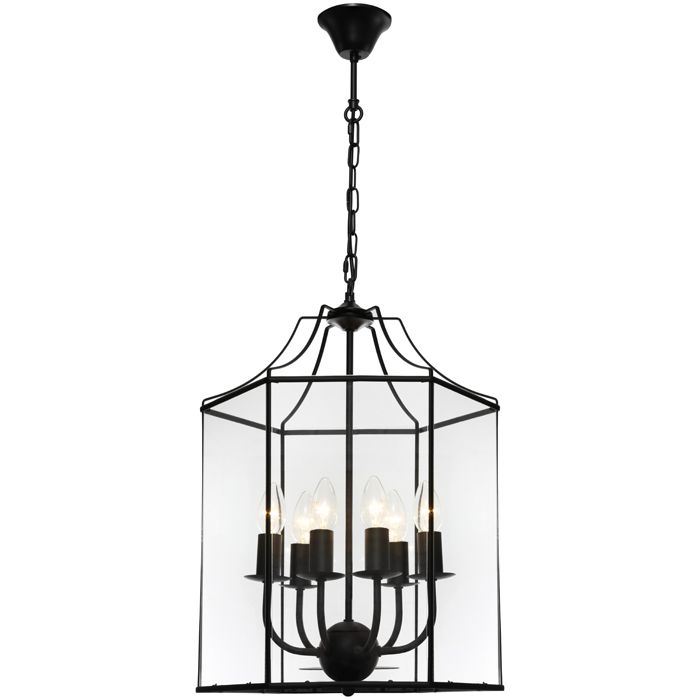 Cougar Lighting  Arcadia 6lt Pendant - ARCA6PBLK