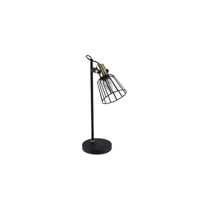 ASHLEY-DL CAGE DESK LAMP 1XE14 240V BLACK 22516