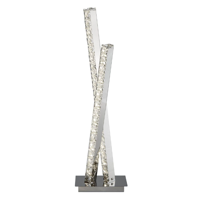 Crystal LED Detail Crossover Table Lamp AU2111-CC