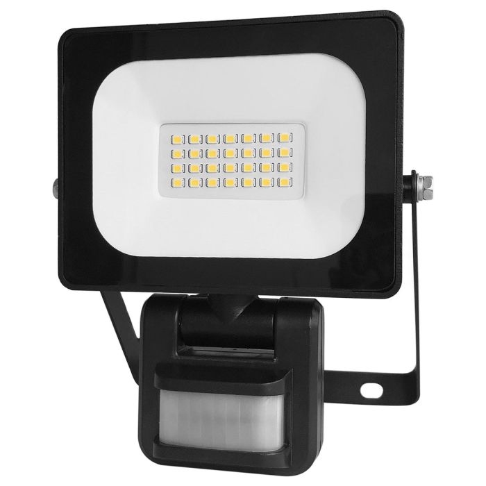 Baxter 20W DIY LED Flood Light With PIR Sensor- MX20320BLK-SEN