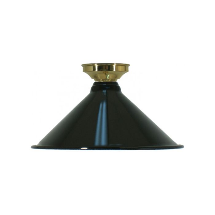 Edwardian 250mm Batten Fix Polished Brass Batten Cover - Black