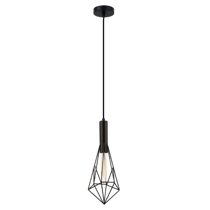 IRON CAGE SMALL BLACK DIAMOND ES PENDANT BLACKBAND5 Cla lighting