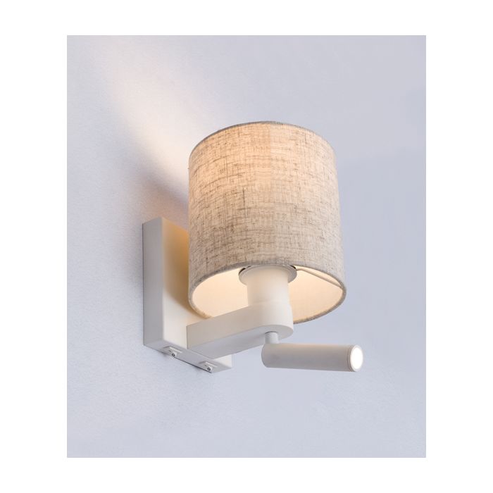 WALL INTERNAL S/M ES Adj Matt WH Reading Light BRIGHTON01 Cla Lighting