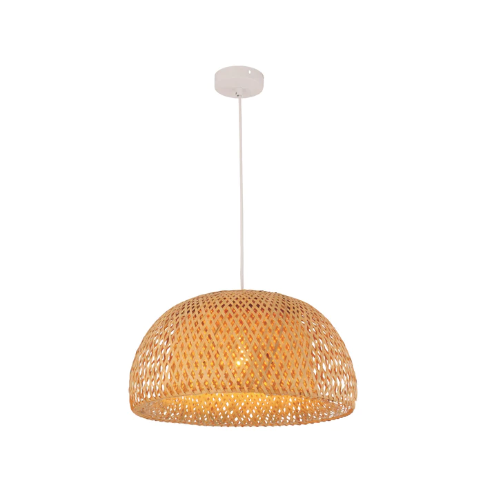 CANASTA Natural Bamboo Finish Pendant Light- CANASTA1