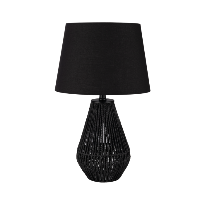 CARTER-TL PAPER ROPE TABLE LAMP 1XE27 240V BLACK 23146