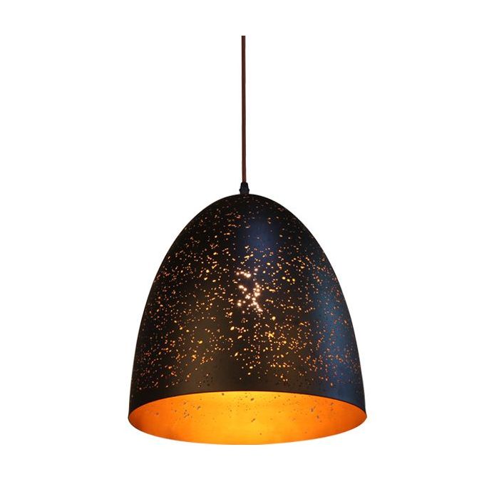 PENDANT ES 40W BLK Ellipse with Gold Interior CELESTE3 Cla lighting