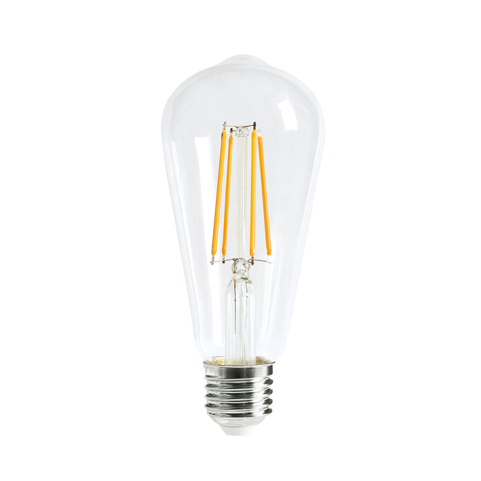 ST64 Pear Shape LED Filament Dimmable Globes Clear Diffuser (8W)- CF28DIM