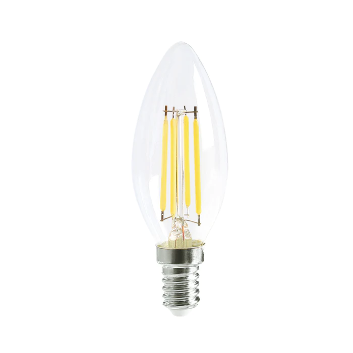 Candle LED Filament Dimmable Globes Clear Diffuser (4W)- CF44DIM