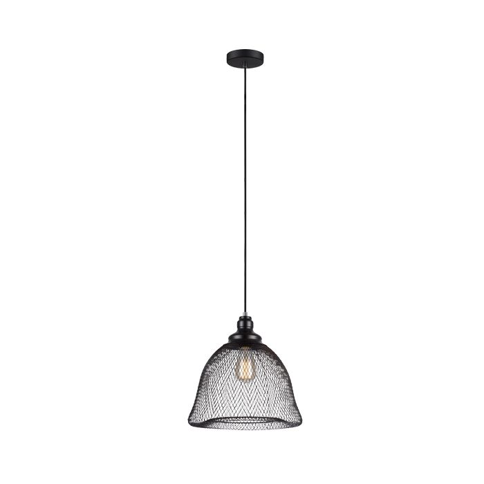 PENDANT ES 72W BLK MESH BELL CHEVEUX3 Cla lIghting