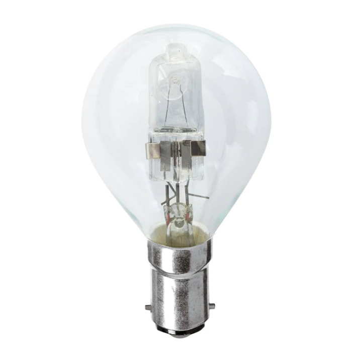 CLA LIGHTING HALOGEN GLOBE SBC FANCY ROUND 18W CLEAR 2800K CLAHAFR18WSBCCL