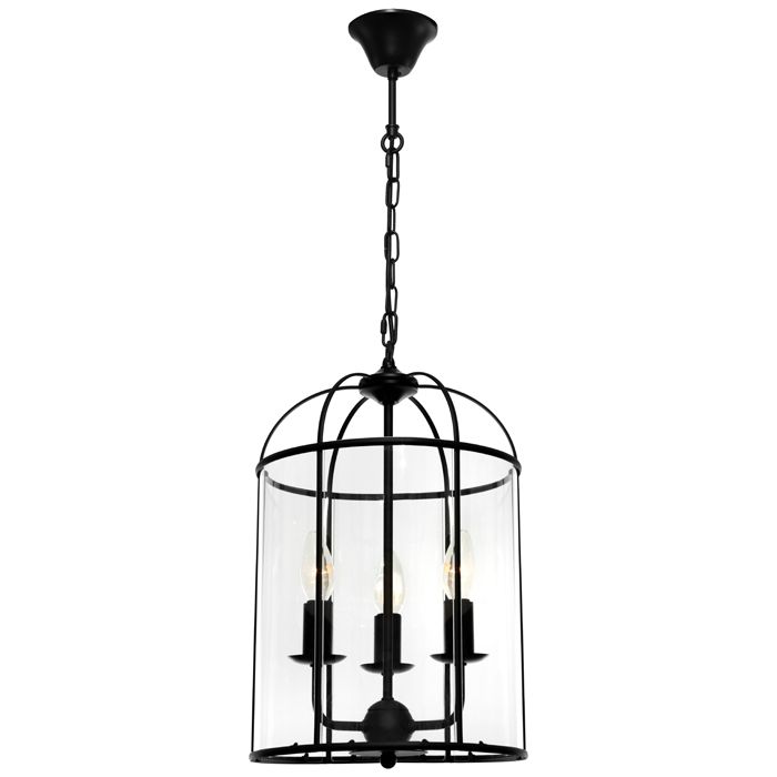 Cougar Lighting Clovelly 3lt Pendant - CLOV3PBLK