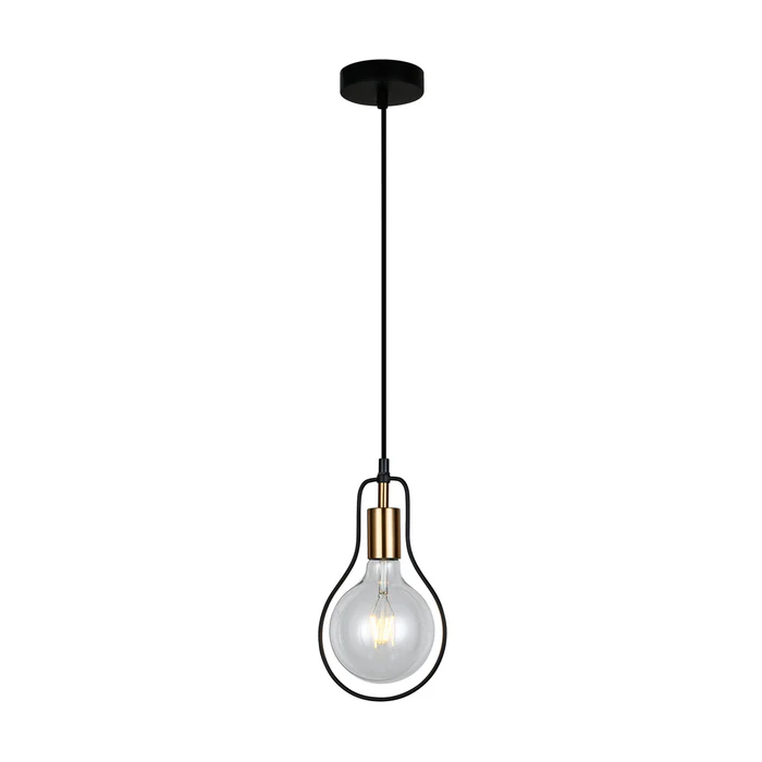 CONTOUR Interior Black Wire Pear Shape Pendant Light- CONTOUR1