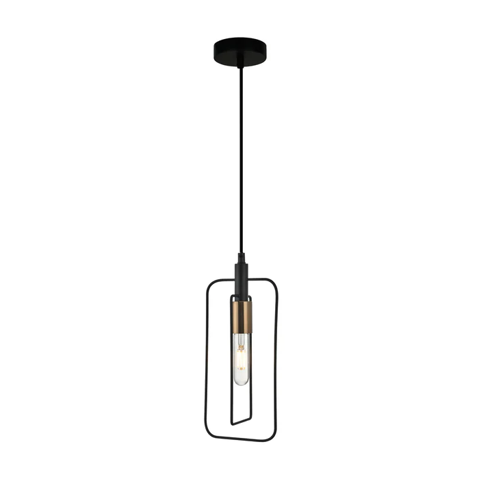 CONTOUR Black Wire Rectangular Shape Pendant Light- CONTOUR2