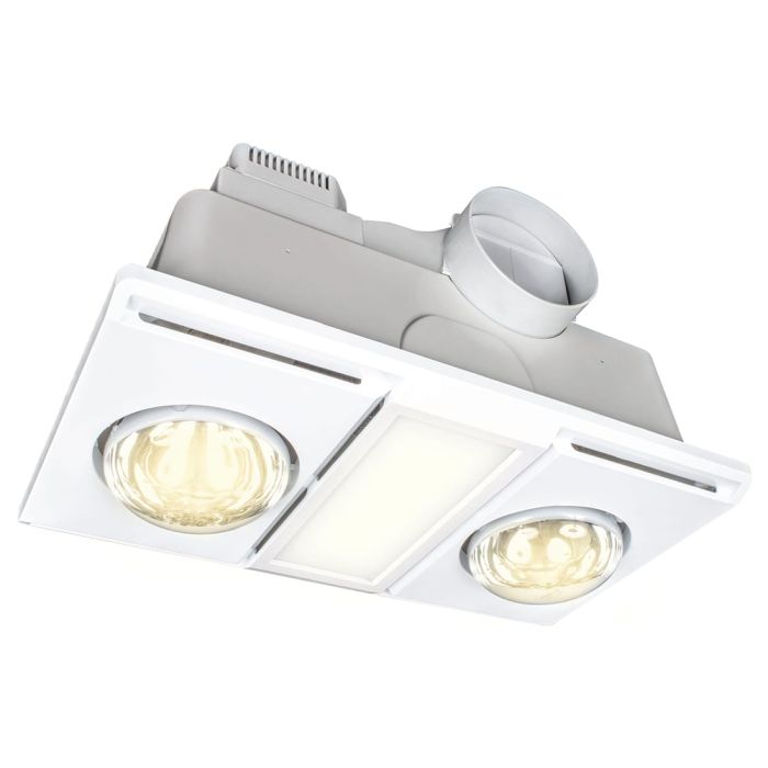 SUPERNOVA-II 2+1 CCT LED LIGHT 3-IN-1 BATHROOM MATE - WHITE - 20748/05