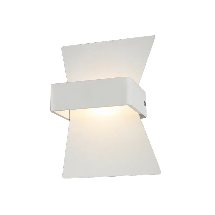 DAVOS LED Interior Matte White Bow Wall Light DAVOS