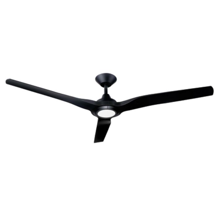 Radical 2 60" 15W LED Dimmable DC Ceiling Fan Matt Black / Tri-Colour - DC2442