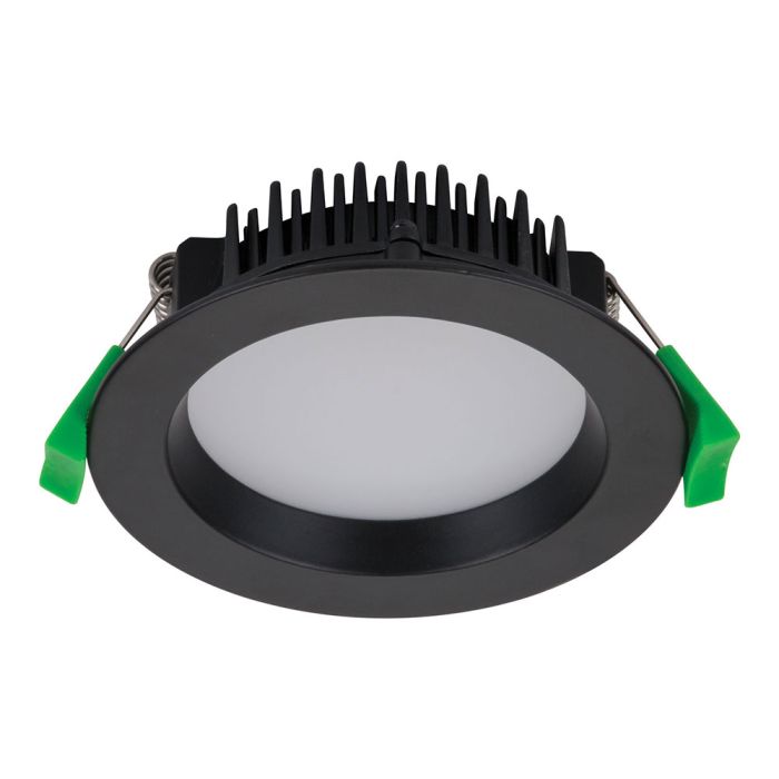 Deco 13 Watt Dimmable Round LED Downlight Black / Tri Colour - 20421	