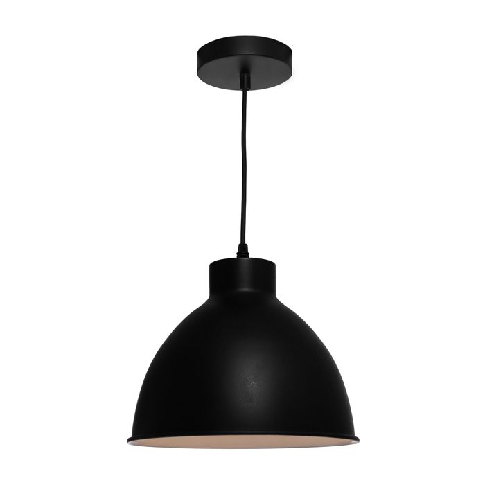  Dome 1lt Pendant Black DOME1PBLK Cougar Lighting