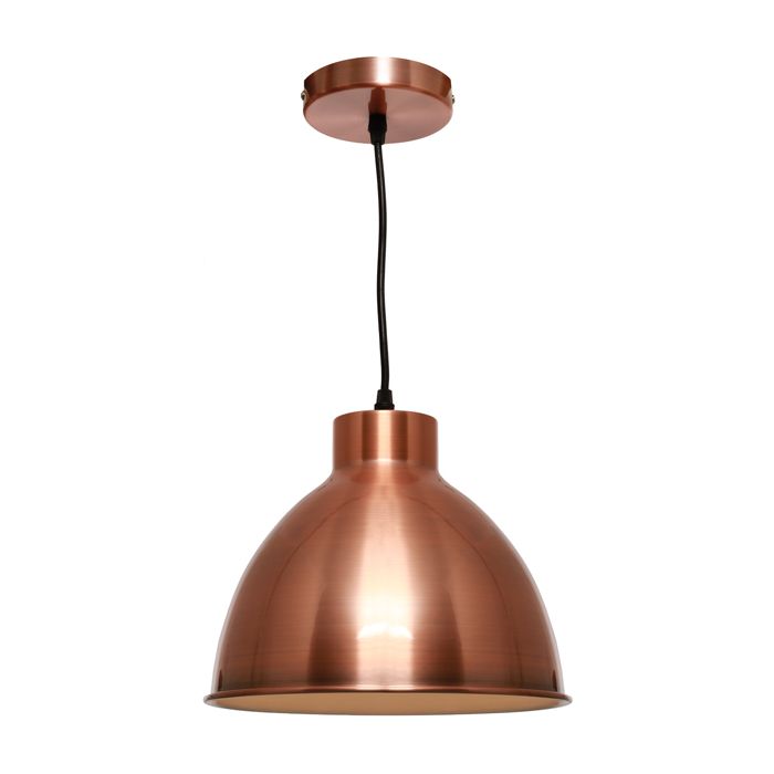 Dome 1lt Pendant Brushed Copper DOME1PCOP Cougar Lighting