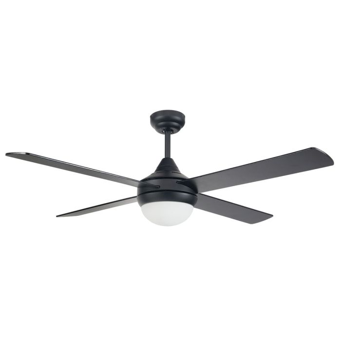 TEMPO PLUS 52'' CEILING FAN WITH LIGHT MATT BLACK - 22279/06