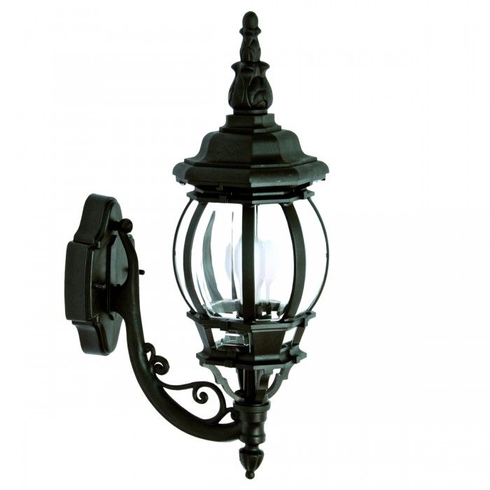 Avellino Round Wall Lantern Black 60W DUW577-BL Superlux