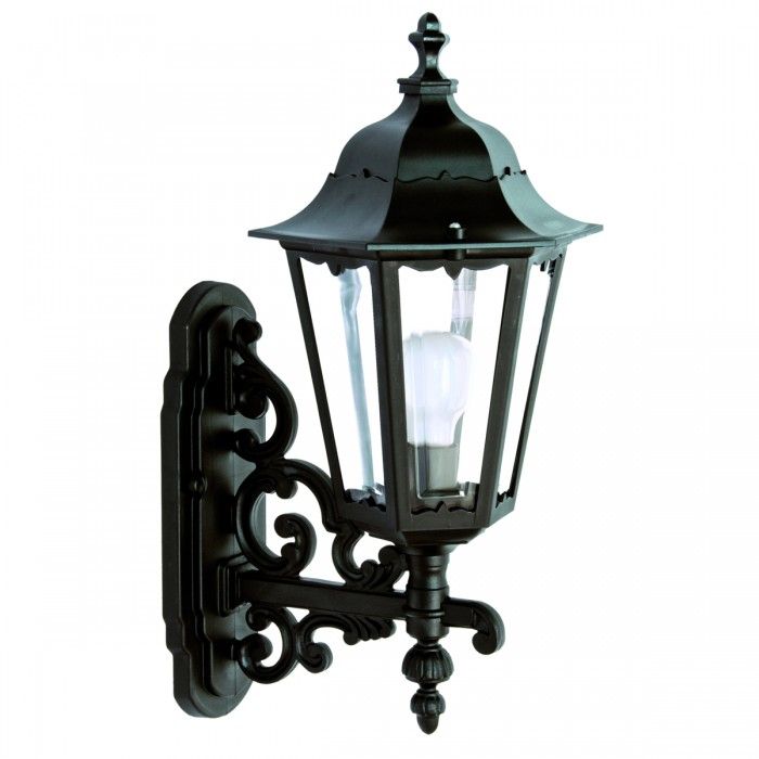 Vittotria Hexagon Wall Lantern Black 60W DUW8302-BL Superlux