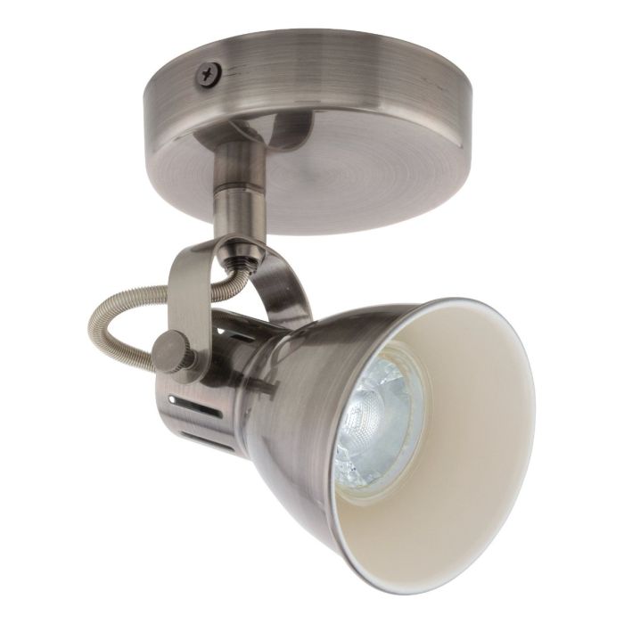 Seras 1 Light 5W Dimmable LED Spotlight Antique Nickel / Neutral White 206057